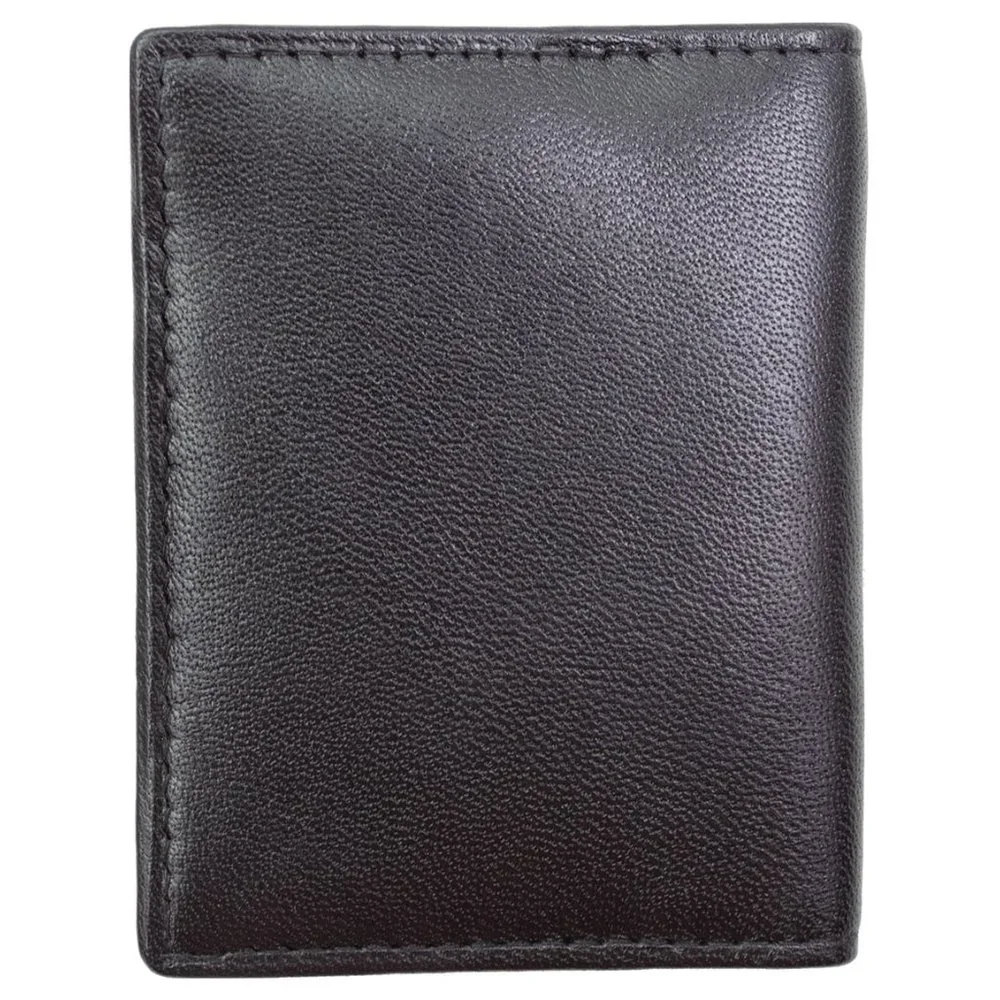 Men Genuine Leather Bifold Credit Card Holder with RFID Blocking